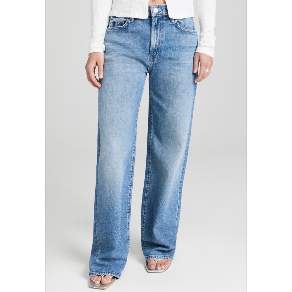 MOTHER Light Blue Straight Leg Jeans